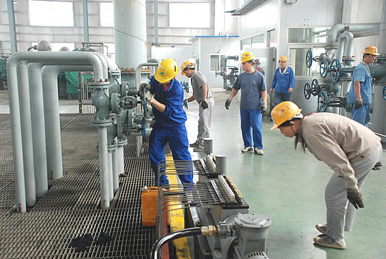 河南晉開化工施工現場 晉開